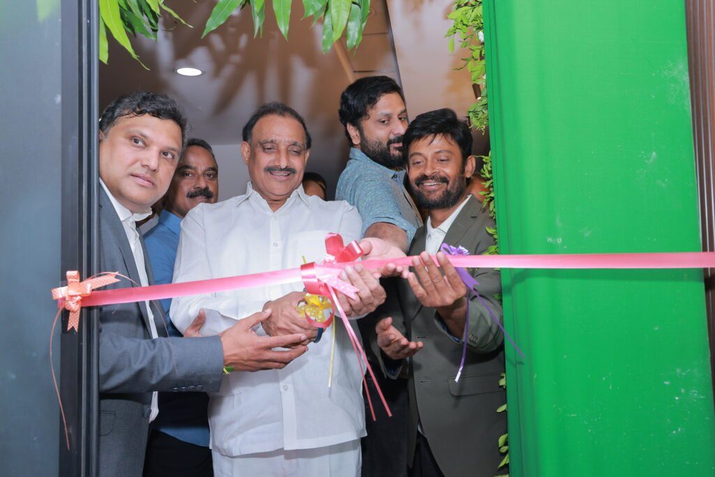 Ribbon-cutting at the inauguration of the Delivery & Innovation Centre, Kondapur, Hyderabad