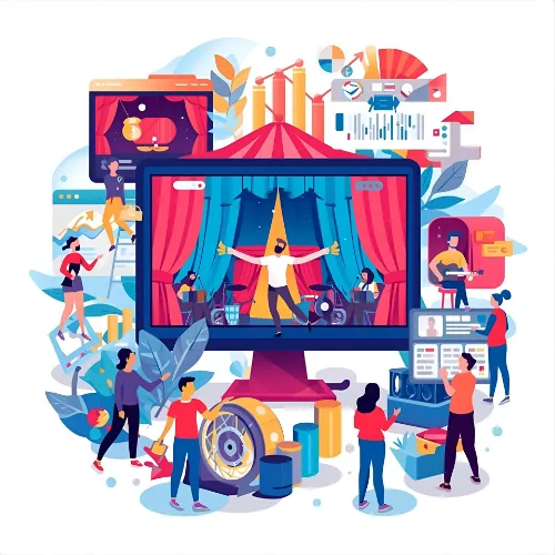 Odoo for entertainment illustration