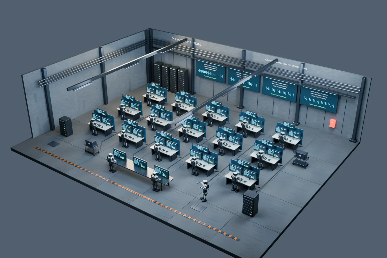Concept render: The AI call centre